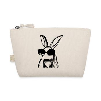 Rabbit Pet Animal Cool Sunglasses Rabbit Vector - Organic Pouch - nature - Front
