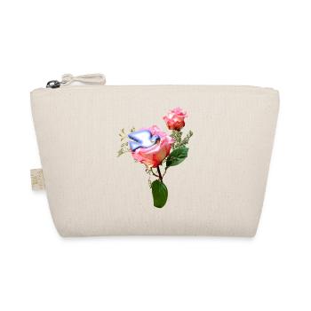 Rosen mit Friedenstaube - Bio-Täschchen - Natur - Vorne