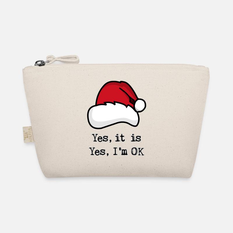 Weihnachten, Ja ist es, Ja, ich bin OK - Bio-Täschchen - Natur