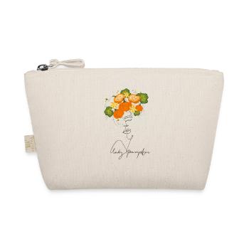 Lady Pumpkin Lineart Design orange - Organic Pouch - nature - Front
