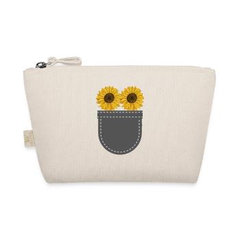 Flowers Blossoms Gift Breast Pocket Sunflower - Organic Pouch - nature - Front