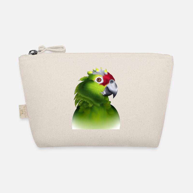 Parrot Illustration - Organic Pouch - nature