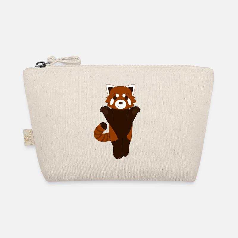 Red panda standing Organic Pouch