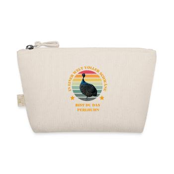 In a world full of swans - saying with guinea fowl - Organic Pouch - nature - Front