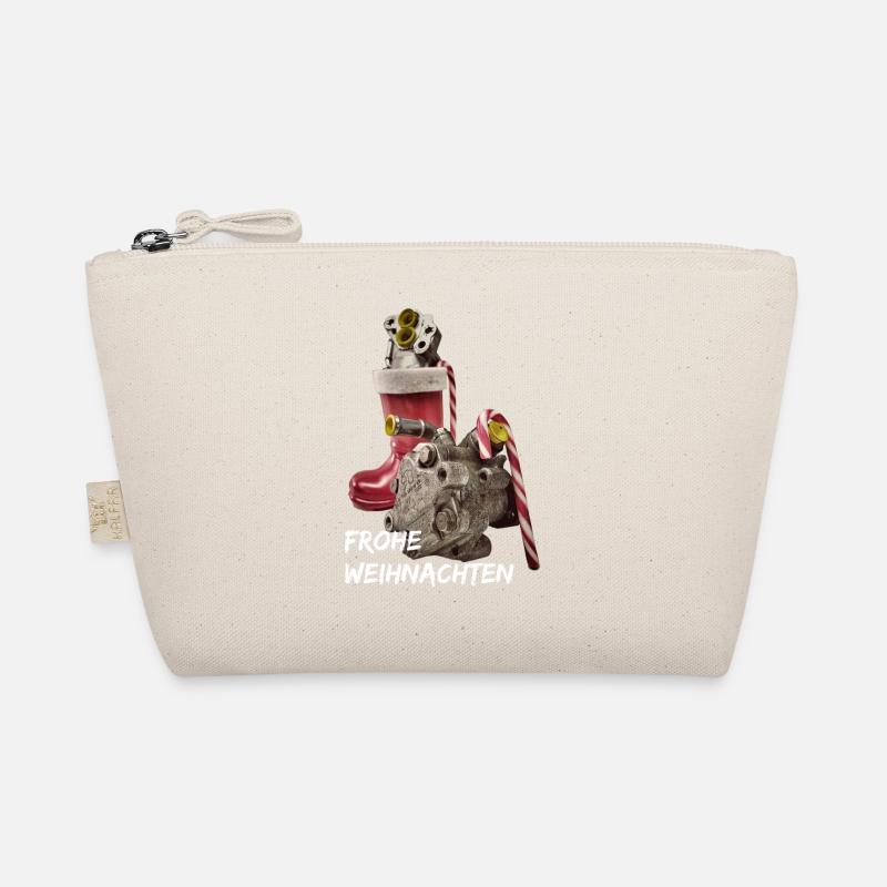 Frohe Weihnachten mit Text von der Servopumpe Auto Bio-Täschchen