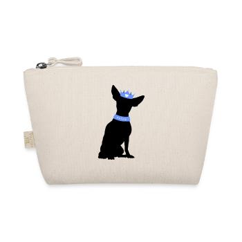 Prince Chihuahua avec couronne bleue - Trousse biologique - nature - Devant