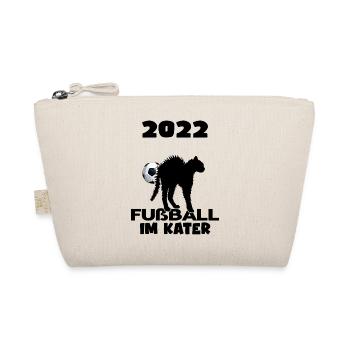 Fußball Katar Fußballexperte "fußball im kater" - Bio-Täschchen - Natur - Vorne
