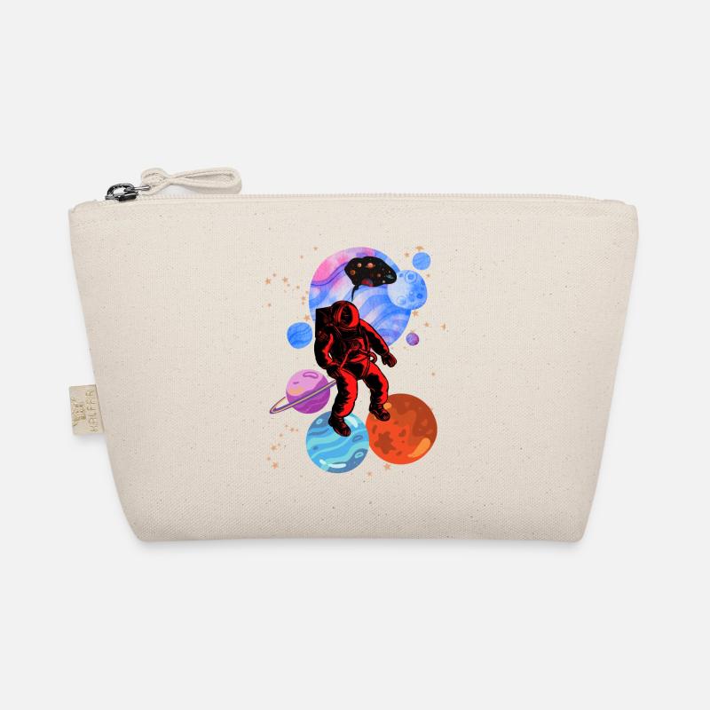 Astronaut Stencil Styles Organic Pouch