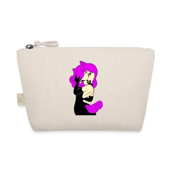 Tshirt Dark Gothic Elegant Cyber Girl Pink 2022 - Organic Pouch - nature - Front