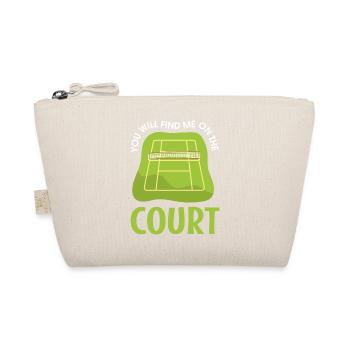 Court de tennis Ironique Joueur de tennis - Trousse biologique - nature - Devant