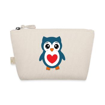 Owl Blue Owl - Organic Pouch - nature - Front