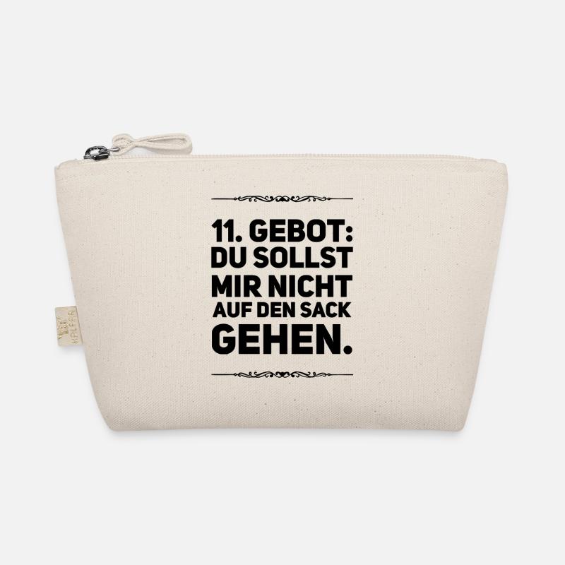 11. Gebot Du sollst mir nicht auf den Sack gehen - Bio-Täschchen - Natur