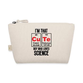 I'm That Cute Boy Who Loves Science - Organic Pouch - nature - Front