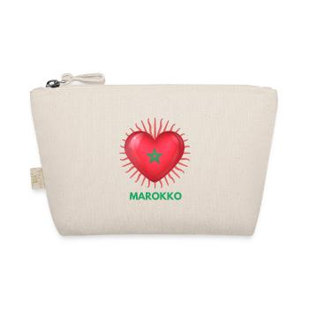 World Cup in Qatar I Love Morocco Merchandise - Organic Pouch - nature - Front