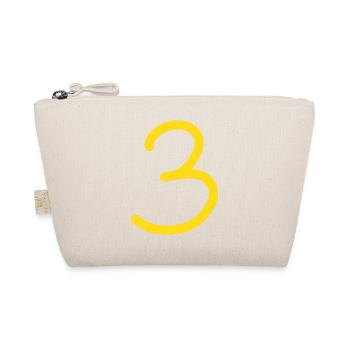 3 Numéro trois numéro anniversaire - Trousse biologique - nature - Devant