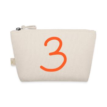 3 Numéro trois numéro anniversaire - Trousse biologique - nature - Devant