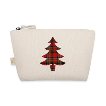 Sapin tartan rouge élégant - Trousse biologique - nature - Devant