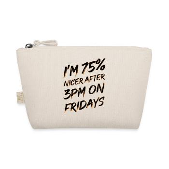 Funny 75% Happy Fridays after 3pm - Organic Pouch - nature - Front