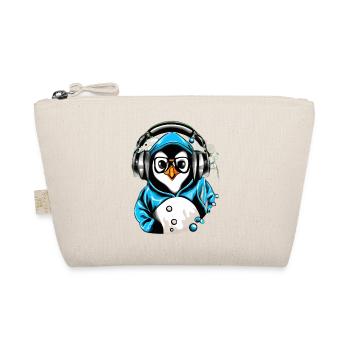 Pingouin avec pull bleu - Trousse biologique - nature - Devant