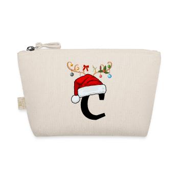 Lettre C bonnet de Noël - Trousse biologique - nature - Devant