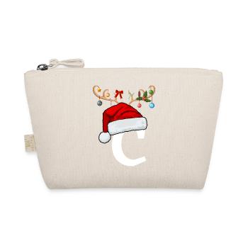 Lettre C bonnet de Noël - Trousse biologique - nature - Devant