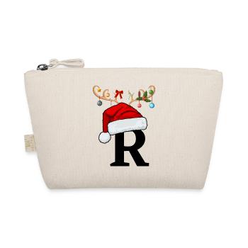 Brief R Weihnachtsmütze - Bio-Täschchen - Natur - Vorne