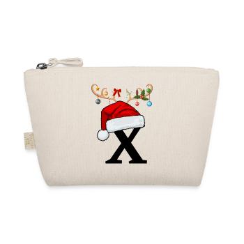 Brief X Weihnachtsmütze - Bio-Täschchen - Natur - Vorne