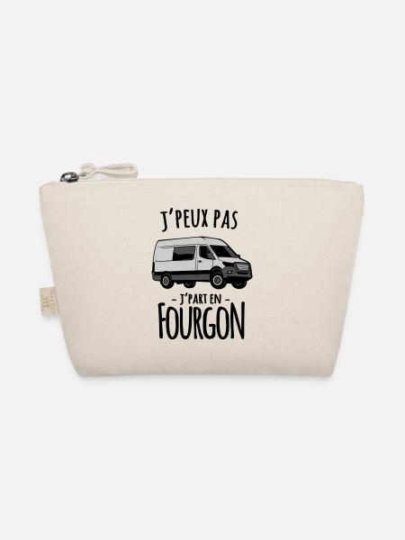 je part en fourgon - couleur personnalisable - Trousse biologique - nature - Devant