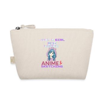 Just A Girl Who Loves Anime and Sketching - Bio-Täschchen - Natur - Vorne