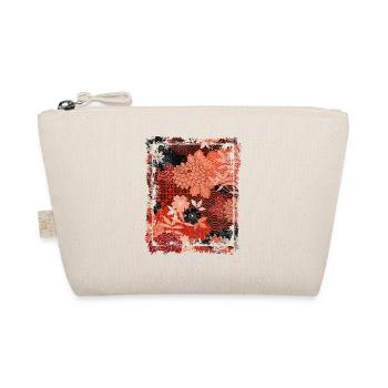 Motif floral japonais Chrysanthème Cerise - Trousse biologique - nature - Devant