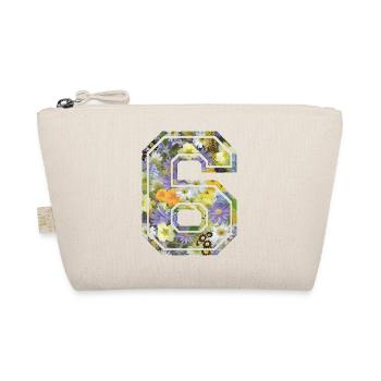 Numero 6 fleur, Équipe Foot, basket université - Trousse biologique - nature - Devant