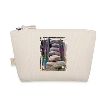 Japan Zen Buddhismus Balancierende Steine Felsen Bambus - Bio-Täschchen - Natur - Vorne