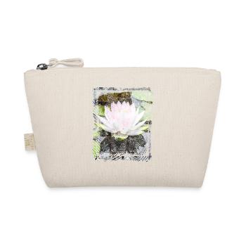 Japanische Collage Kunst Lotus Seerose Collage Kunst - Bio-Täschchen - Natur - Vorne