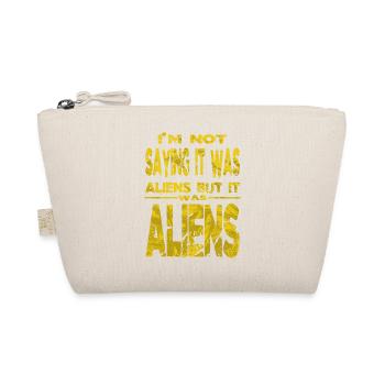 science fiction humor cool alien puns alien ufo - Organic Pouch - nature - Front