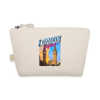 London England UK City Skyline Vintage Retro - Organic Pouch - nature - Front