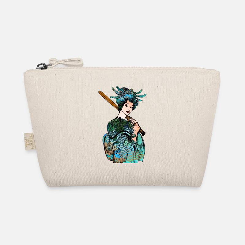 Japanese Geisha Sword Samurai Warrior 110 Organic Pouch