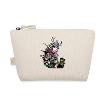Japanisches Geisha Schwert Samurai Krieger 113 - Bio-Täschchen - Natur - Vorne