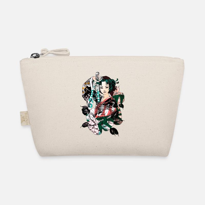 Japanese Geisha Sword Samurai Warrior 114 Organic Pouch