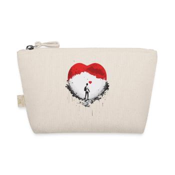 Love you to the moon - Organic Pouch - nature - Front