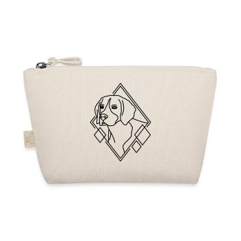 Beagle en forme géométrique - Conception d’art au trait - Trousse biologique - nature - Devant