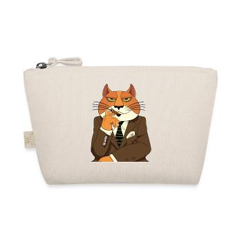 Katzen Katze Katzenshirt Katze Geschenkidee kitten - Bio-Täschchen - Natur - Vorne