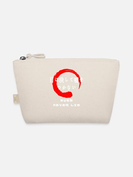 Augen lügen nie, wenn sie japanische Kanji-Wörter sagen - Bio-Täschchen - Natur
