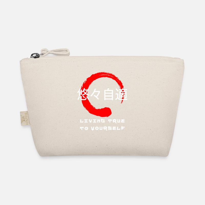 Sich selbst treu leben Japanische Kanji zitieren - Bio-Täschchen - Natur