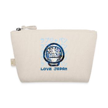 Daruma Japanisches Glückssymbol Wort Kanji Liebe - Bio-Täschchen - Natur - Vorne