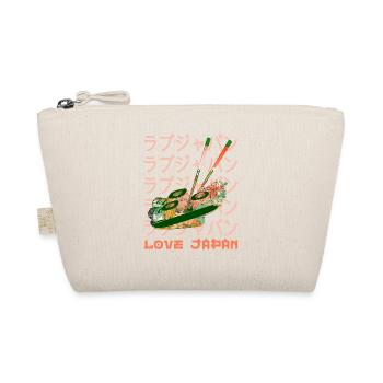 Japanese Sushi Food Lover Symbol Word Kanji Love - Organic Pouch - nature - Front