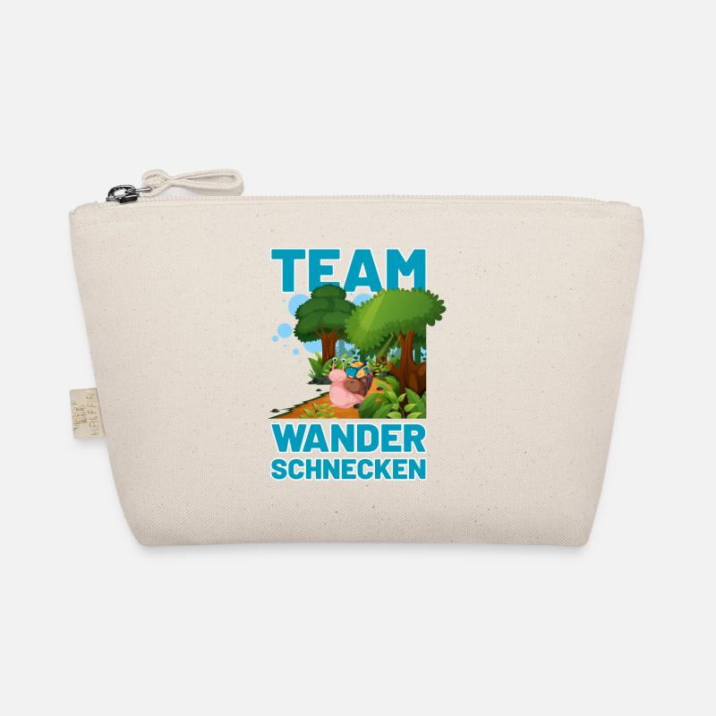 Team Wanderschnecken blau - Bio-Täschchen - Natur