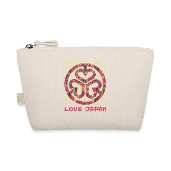 Emblem Japanisches Symbol Wappen Wort Kanji Liebe - Bio-Täschchen - Natur - Vorne