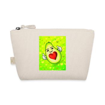 Cute avocado with heart - Organic Pouch - nature - Front