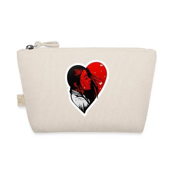 Femme amoureuse façon vintage et minimaliste - Trousse biologique - nature - Devant