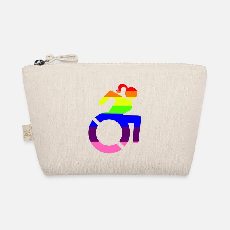 Fille en fauteuil roulant symbole LGBTQ # Trousse biologique